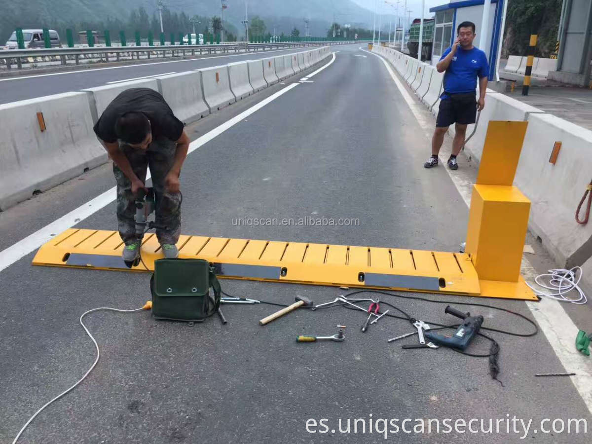 Barrera de picos de neumático sin enterramiento hidráulico electrónico automático